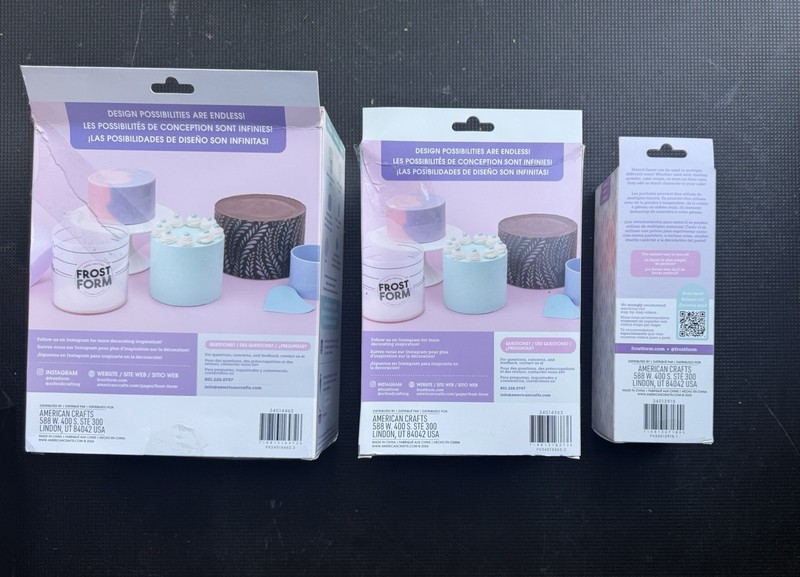 Frost Form 6" & 8" Round Cake Starter Kit Bundle With Art Deco Stencil Liner gallery