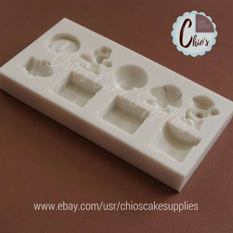 Video game theme silicone mold, 9 different cavities. gallery