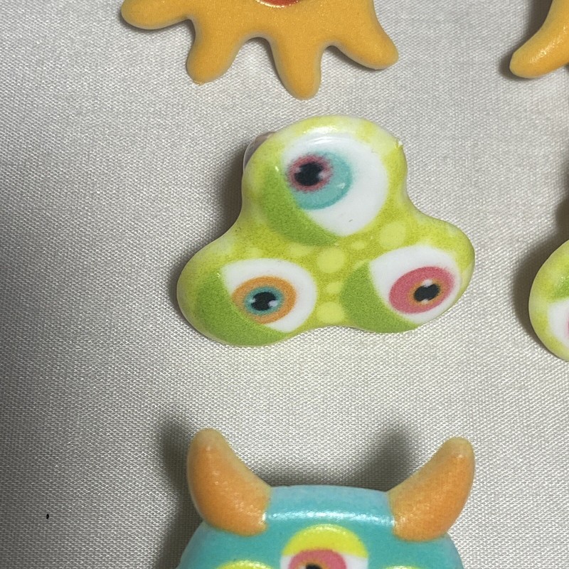 Monster Cupcake Toppers Cake Rings 48 Assorted Birthday Party Favors Halloween gallery