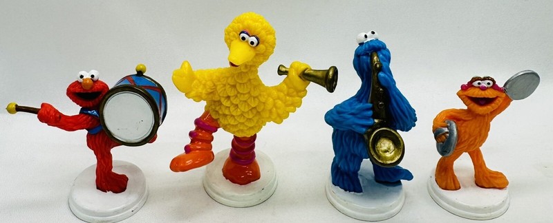 Sesame Street Henson Wilton 2113-3460 Cake Topper Figures Big Bird Lot of 4