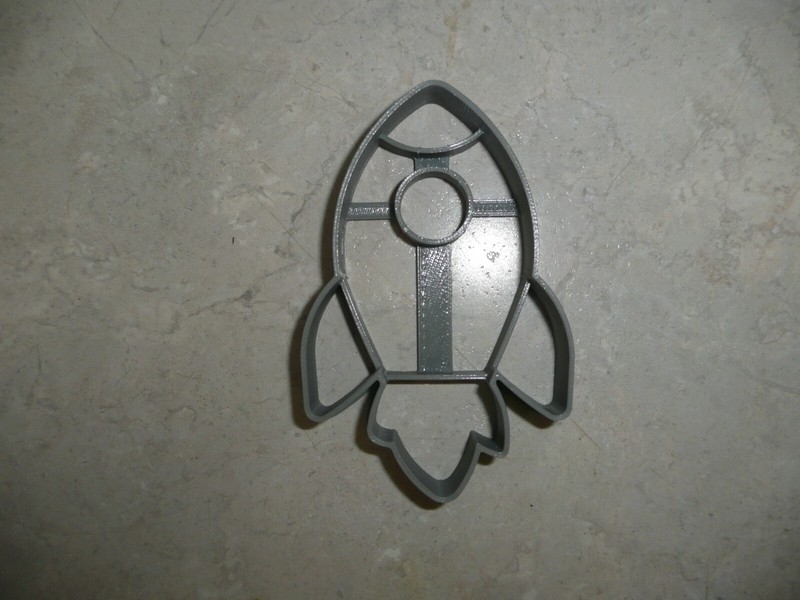 ROCKET LAUNCH SPACE SHIP DETAILED COOKIE CUTTER MADE IN USA PR5069 gallery
