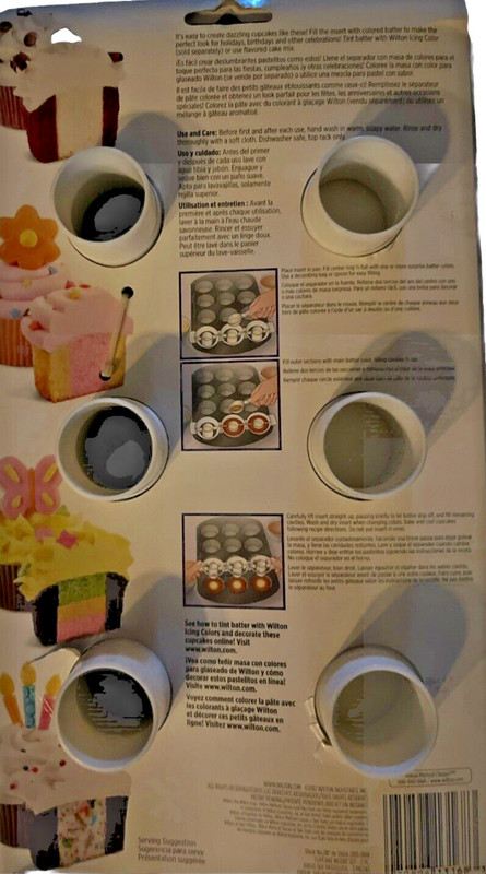 Wilton Two-Tone Cupcake Insert for multi-colored cupcakes - New gallery
