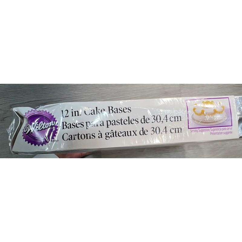 Wilton 12 inch Round Cake Bases 2 Pack Foil Covered Baking Supplies gallery