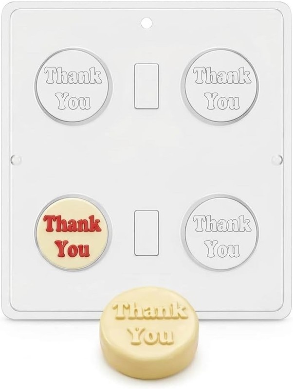 Thank You Cookie Sandwich Chocolate Candy Mold 1685 NEW gallery
