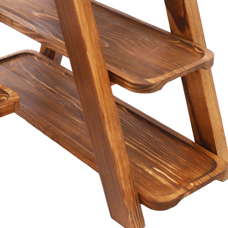 3Tier Solid Wooden Simplicity Serving Tray Dessert Stand Cupcake Stand Rack Deco gallery