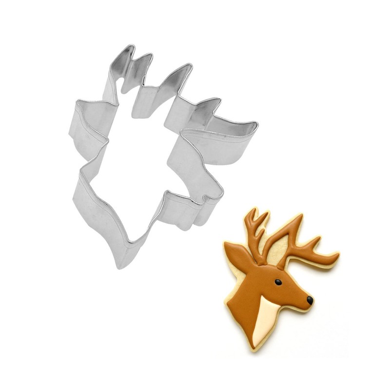 Deer Head 4.5” Cookie Cutter Metal Cabin Outdoor Hunting