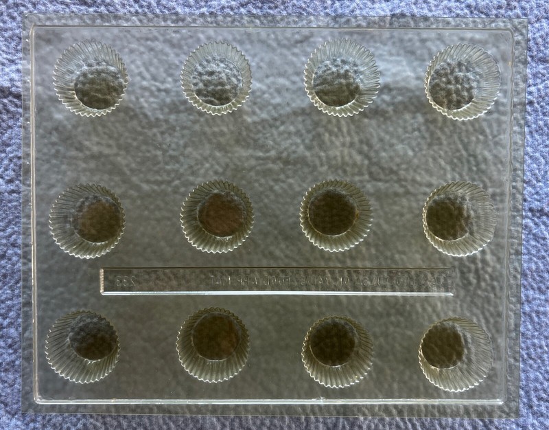 Vintage Small Peanut Butter Cup Chocolate Molds Apollo Candy Mold 233 gallery