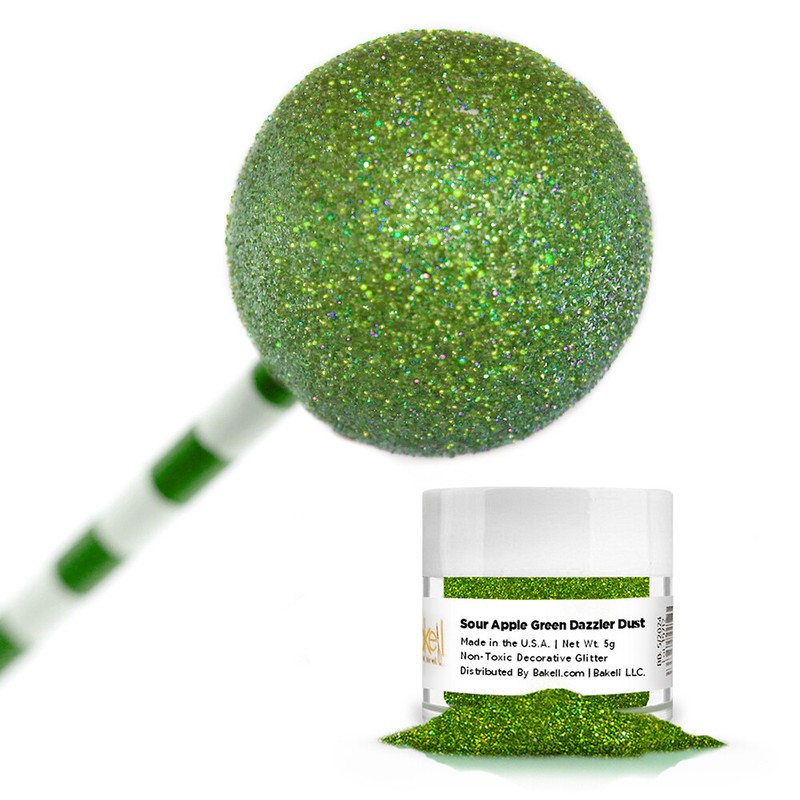Bakell® 5g Sour Apple Green Dazzler Dust™ Non Toxic Decorating Glitter