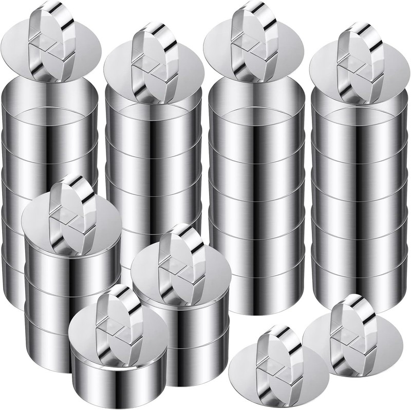 36 Stainless Steel Cake Molds 3.15 Inch - Perfect for Baking, Desserts, and More gallery