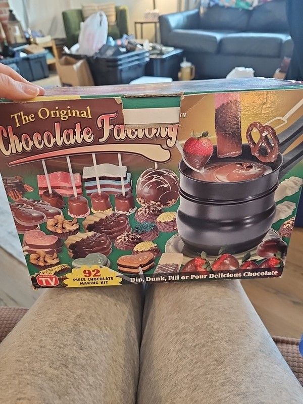 Vintage The Original Chocolate Factory As Seen On TV Chocolate Kit Double Boiler
