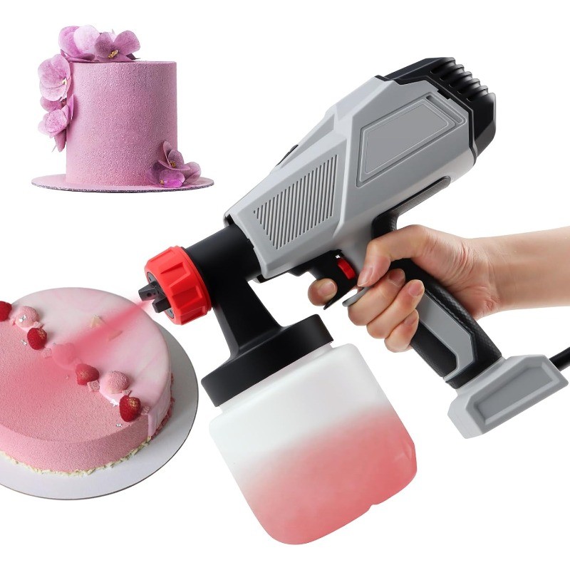 Spray Gun 500W – Spray Gun for Cakes-Cake Decorating Kit with 3 Pure Copper
