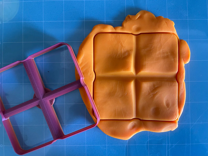 Chocolate Bar Cookie Cutter ( 2” x 4 piece ) gallery