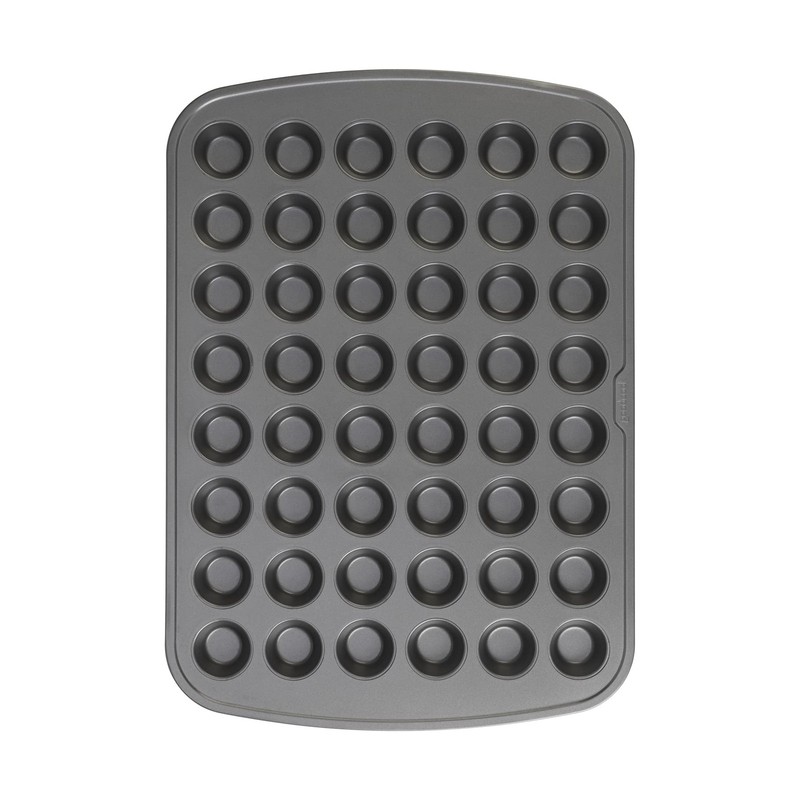 GoodCook 48-Cup Nonstick Steel Mini Cupcake and Muffin 48 Cups (Mini), Gray