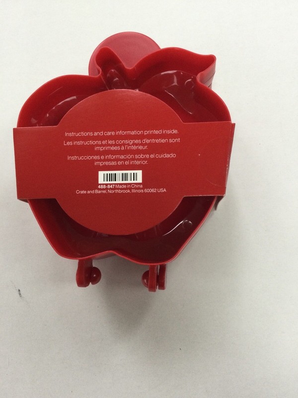 Crate&Barrel Apple Shape Pocket Pie Mold Red, New gallery