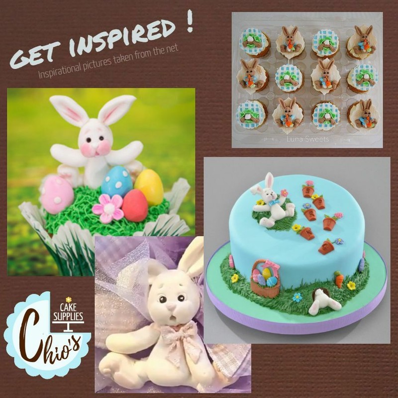 Rabbit / Bunny silicone mold with carrot and rabbit bottom cavities. gallery