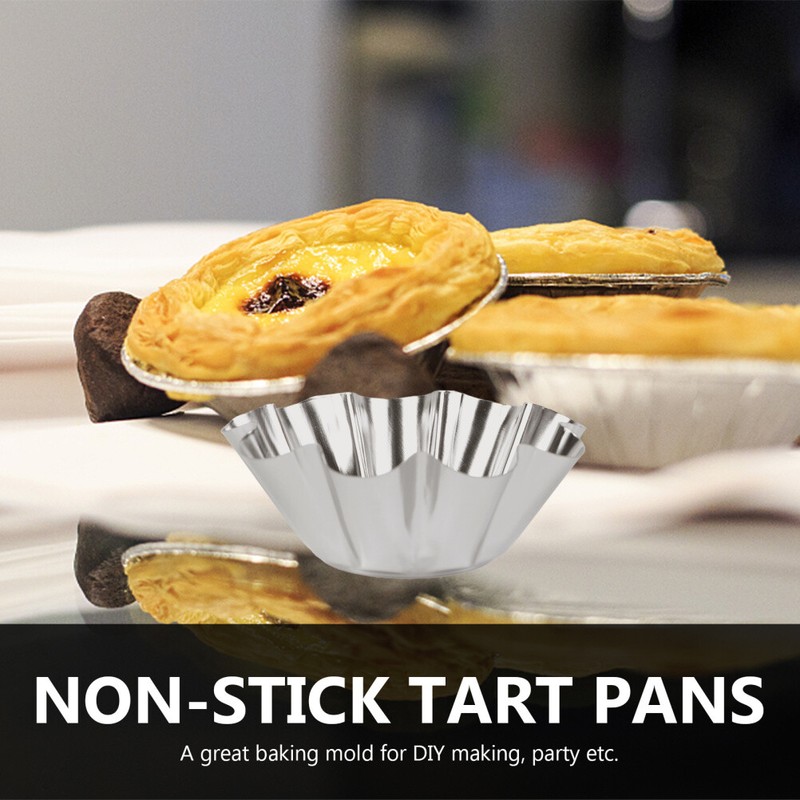 6PCS nonstick cake cup Puto Molder Filipino Nonstick Cake Cup Steel Egg Tart gallery