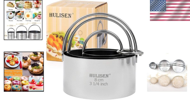Precision Cookie Cutter Set - 3 Stylish Stainless Steel Cutters with Handles gallery