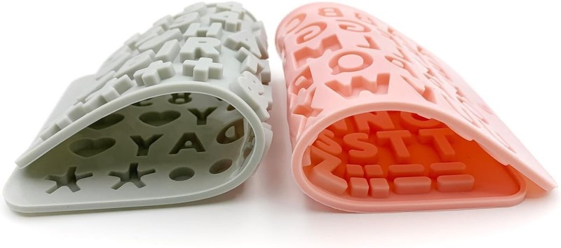 2PCS Reusable Silicone Letter & Number Molds | Non-Stick Baking Tools for Cho... gallery