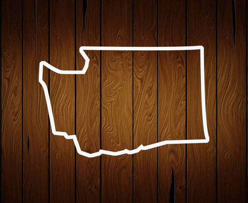 Washington State Cookie Cutter - 3D Printed - Food Safe PLA Plastic gallery