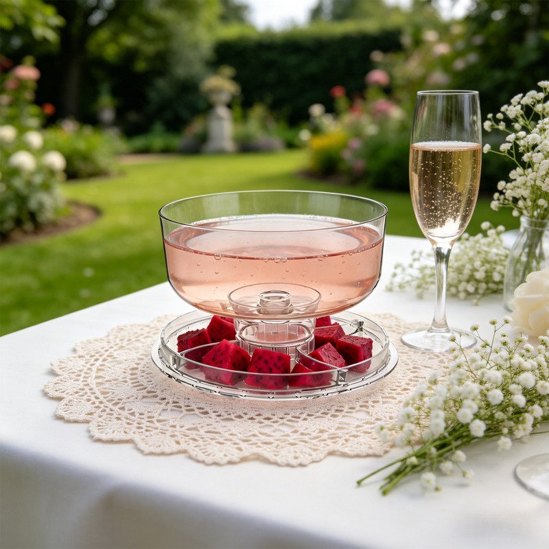 Clear Cake Stand with Dome Lid Party Cake Plate, Dessert Display Stand 12.09in gallery