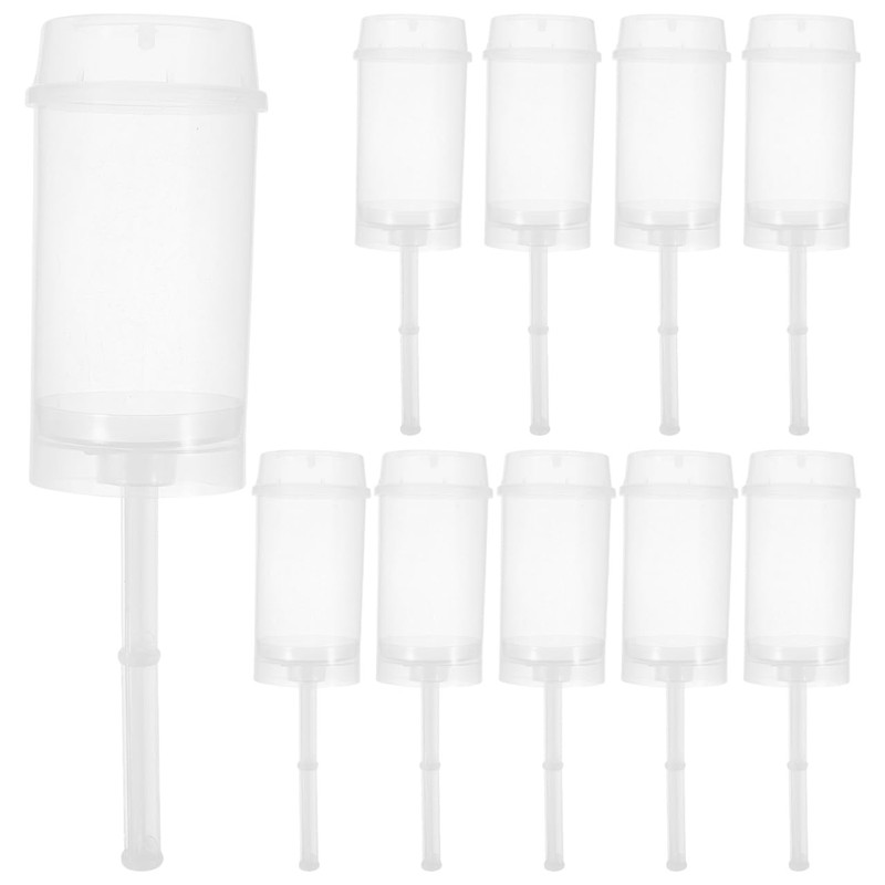 Push Cake Holders with Lids 50 Pcs Reusable Push Pop Containers for Rainbow C…