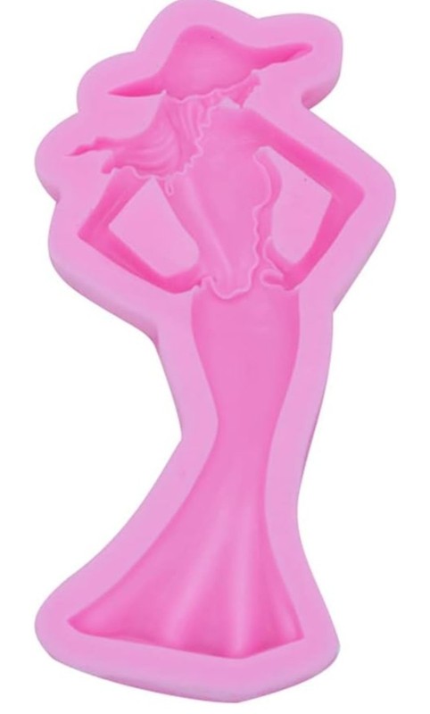 3-Piece Silicone Lady Dress Mold Set – Chocolate / Resin / Craft gallery