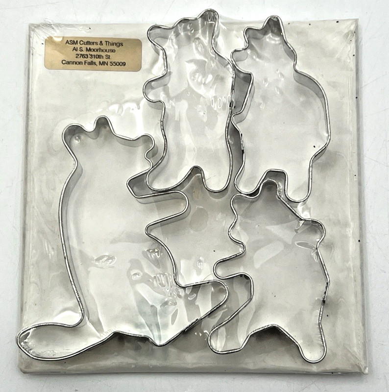 ASM CUTTERS AND THINGS AL MOORHOUSE STAMPED COOKIE CUTTERS THREE LITTLE PIGS