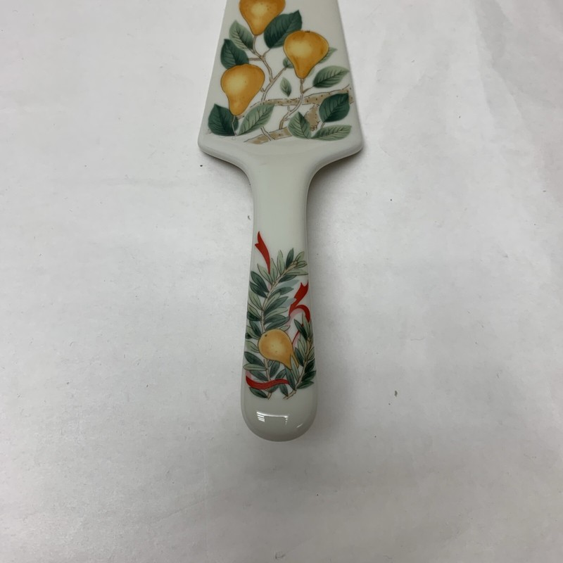 Vintage Andrea by Sadek Porcelain Cake Or Pie Server Partridge In A Pear Tree gallery