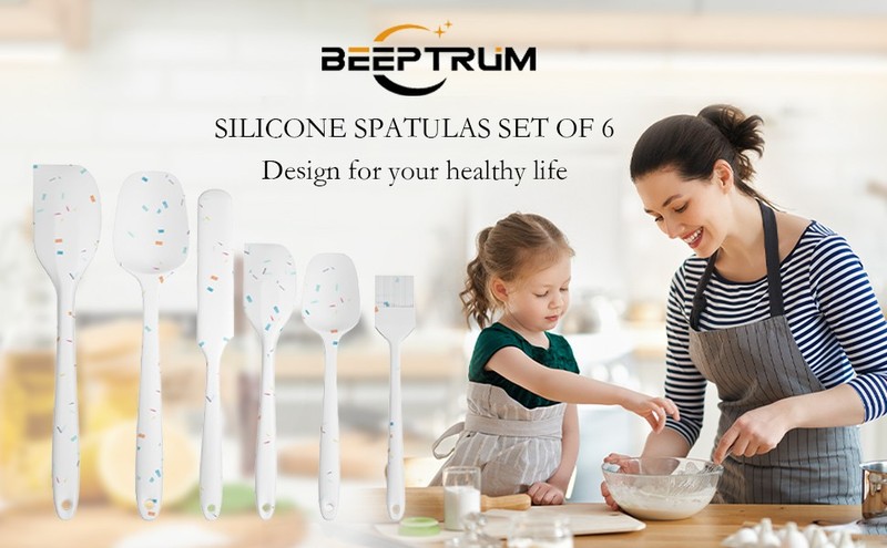 Heat Resistant Silicone Spatulas Set 6pcs, Sel Design Non-Sti gallery