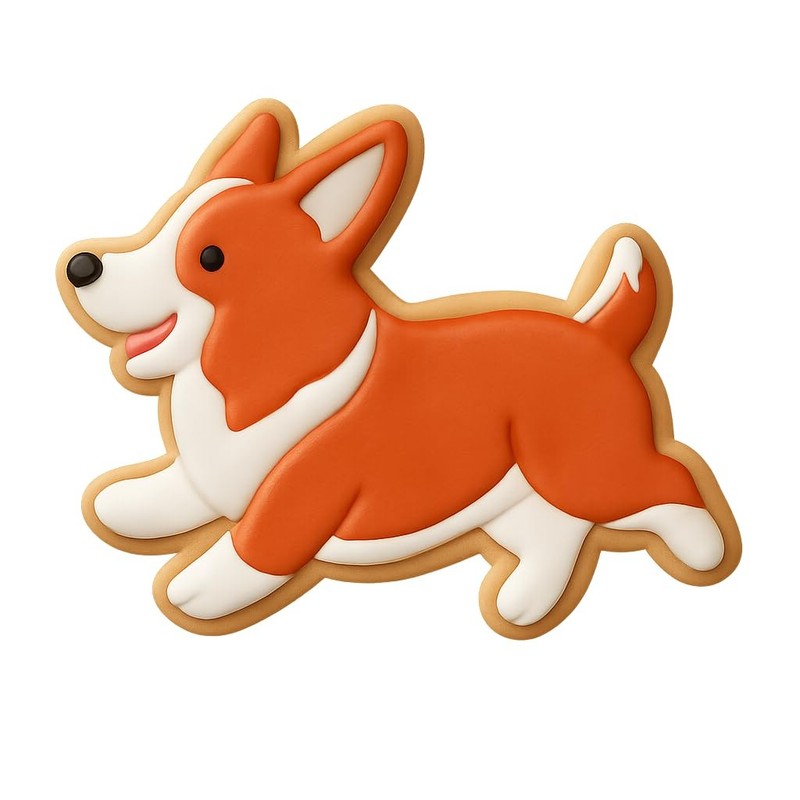 Running Corgi Pembroke Cookie Cutter & Stamp - 4x2.8 gallery