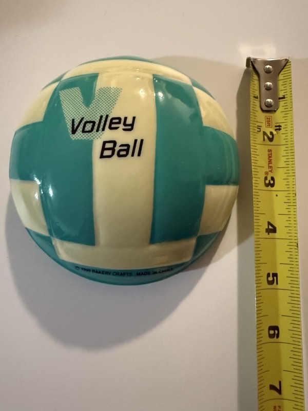 QTY 20 Vintage Bakery Crafts Pop Tops / Volleyball Large Cake Toppers