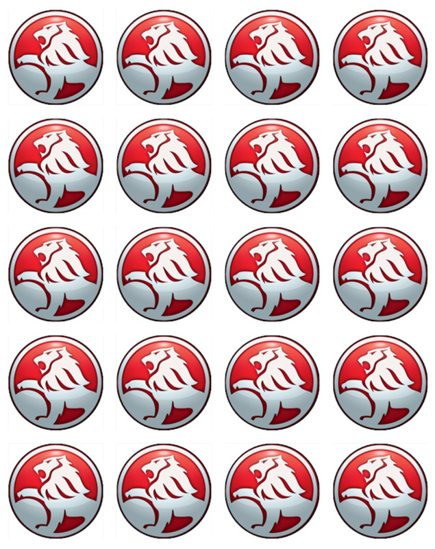 Holden Car Edible Wafer Cake & Cupcake Toppers | Car Theme Cake Decorations