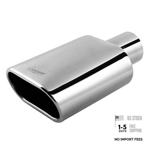 2.25″ Inlet 5.5″x3″ Outlet 9″ Long Stainless Steel Weld-On Exhaust Tips