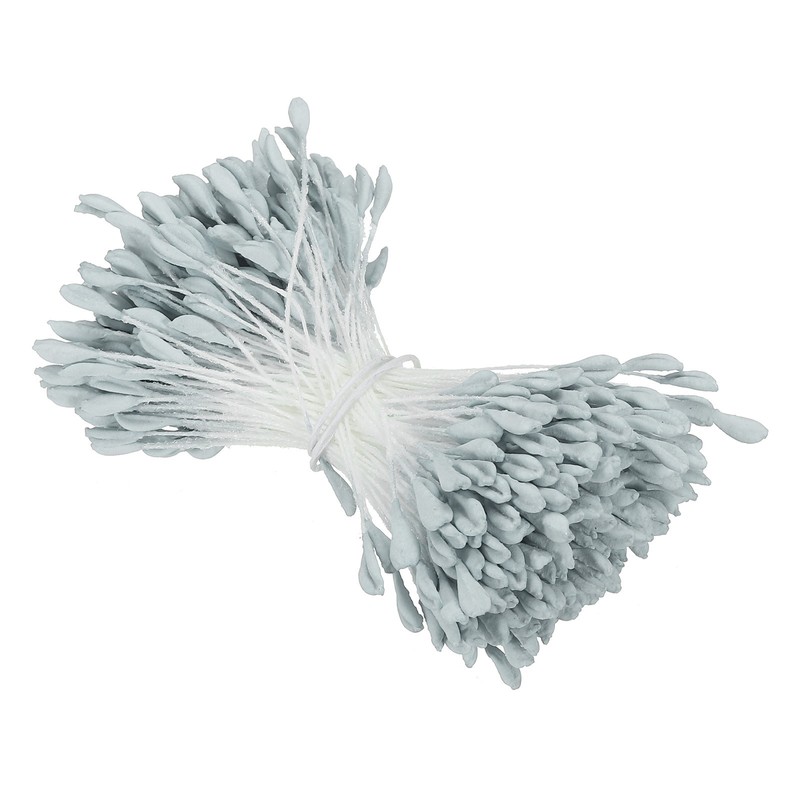 2.5mm Double Heads Flower Stamen, 340 Pcs Artificial Flower Pistil, Dark Blue