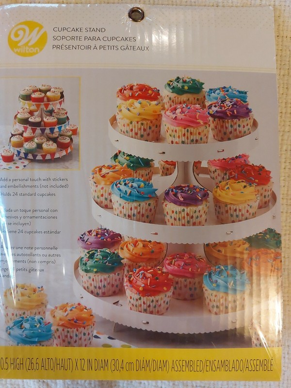 NEW Wilton Cupcake Stand Holds 24 cupcakes 12" wide x 10.5" high (39)