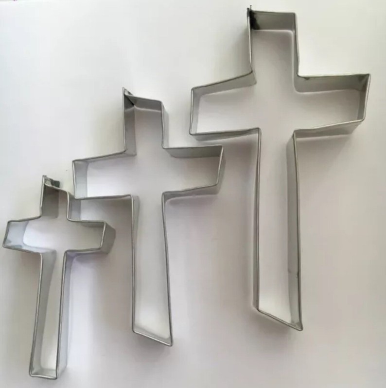 3pcs Cross Shape Cookie Cutter Set Mold Sugarcraft Fondant Mold New gallery