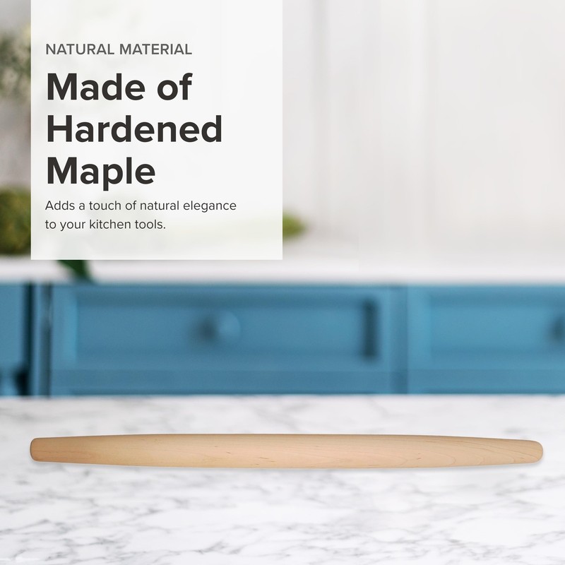 Crafted In The Maple Rolling Pin - Classic French Tapered - 1.5-Inch by 20-In... gallery