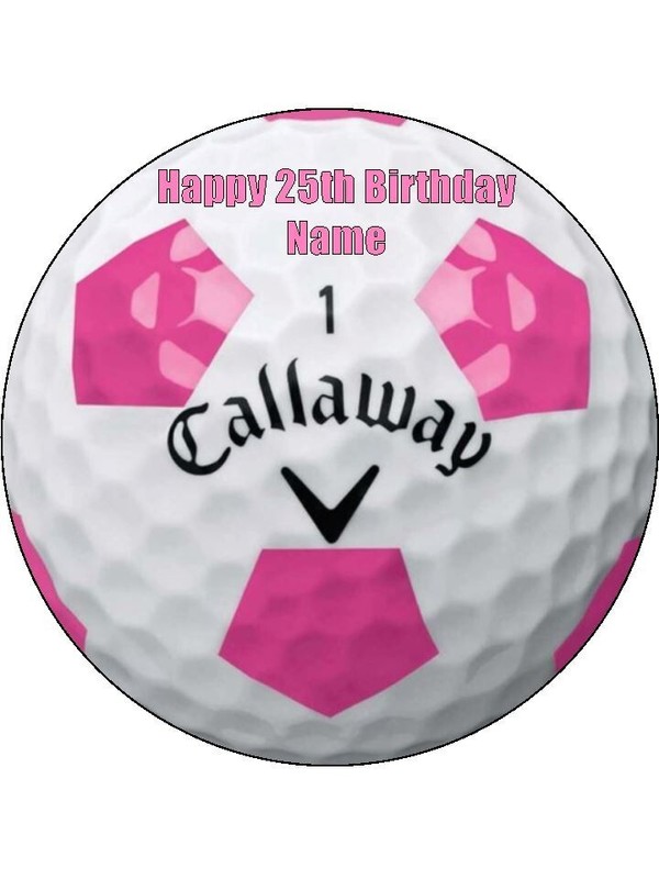 Golf Balls Edible Cake Toppers Icing Birthday Cake Golf Decorations (3 Sizes) gallery