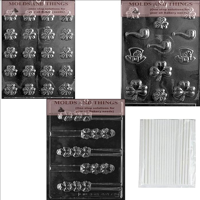 St. Patrick’s Day Shamrock Chocolate Candy Mold
