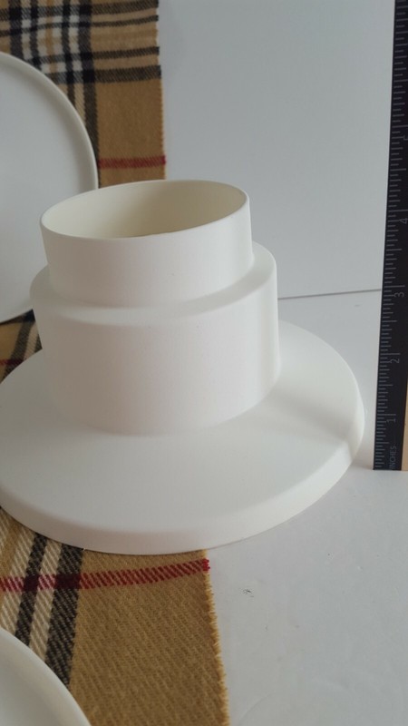 Wilton 3 Tier Desert Tower Cupcake Brownie Fruit Stand #307-705 13" White Shower gallery