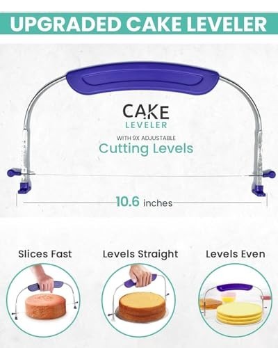 90PC Cake Decorating Kit - Leveler, Turntable, 24 Icing Tips, Piping Bags & More gallery