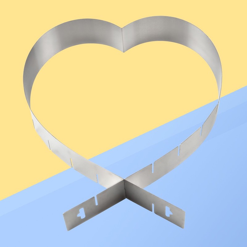 Adjustable Stainless Steel Cake Slicer Mold for Baking Pastry and Layered Cakes gallery