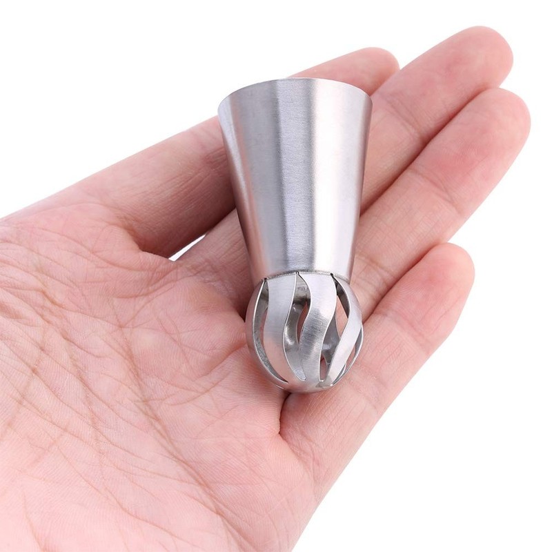 3pc Cake Icing Nozzle Pastry Decor Point Kit Stainless Steel Silver Flower Op... gallery