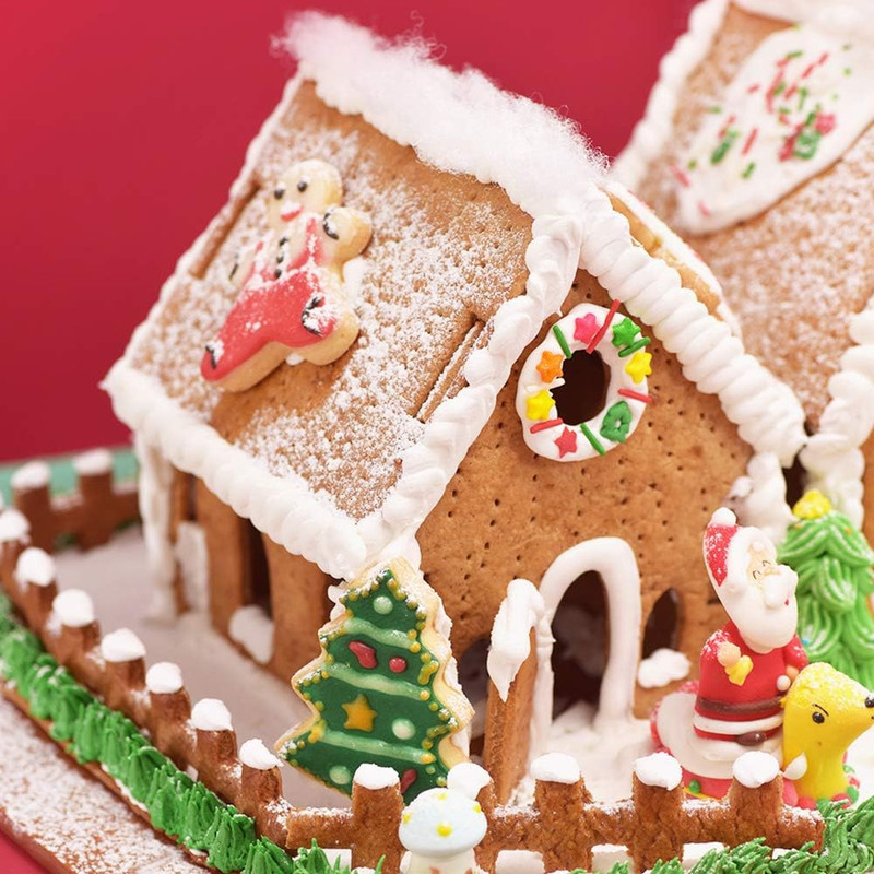 Gingerbread House Cookie Cutter Set, Kit, Christmas Silver gallery