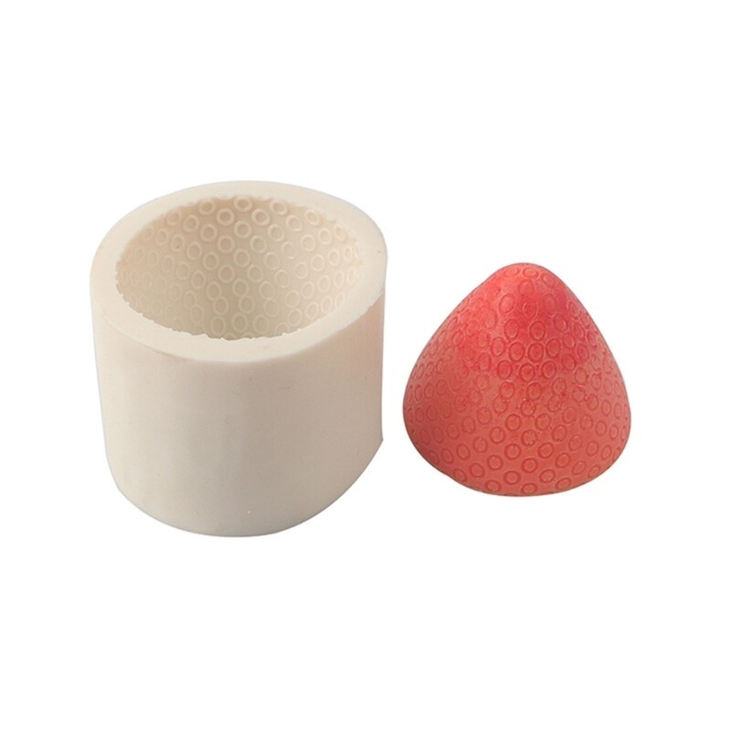Big Strawberry Shaped Fondant Cake Decorating Silicone Mold Chocolate Mold