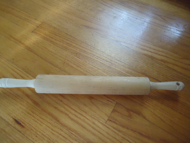 Small Wooden Rolling Pin Pastry Baking 1 2/4 Inches Diameter 18 Inches long gallery