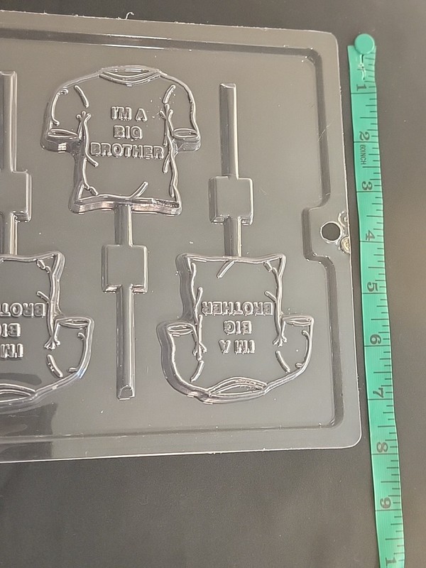 New Baby Boy I'M A BIG BROTHER Announcement Chocolate Lollipop Candy Mold gallery