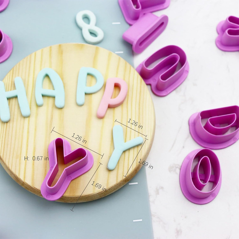 35cortadores de galletas con letras y numeros moldes para cake pops y cortadores gallery
