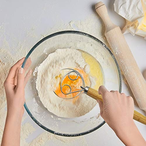 ​Listenman Danish Dough Whisk Bread Mixer & Egg Whisk Kits, 2 Pack Premium gallery