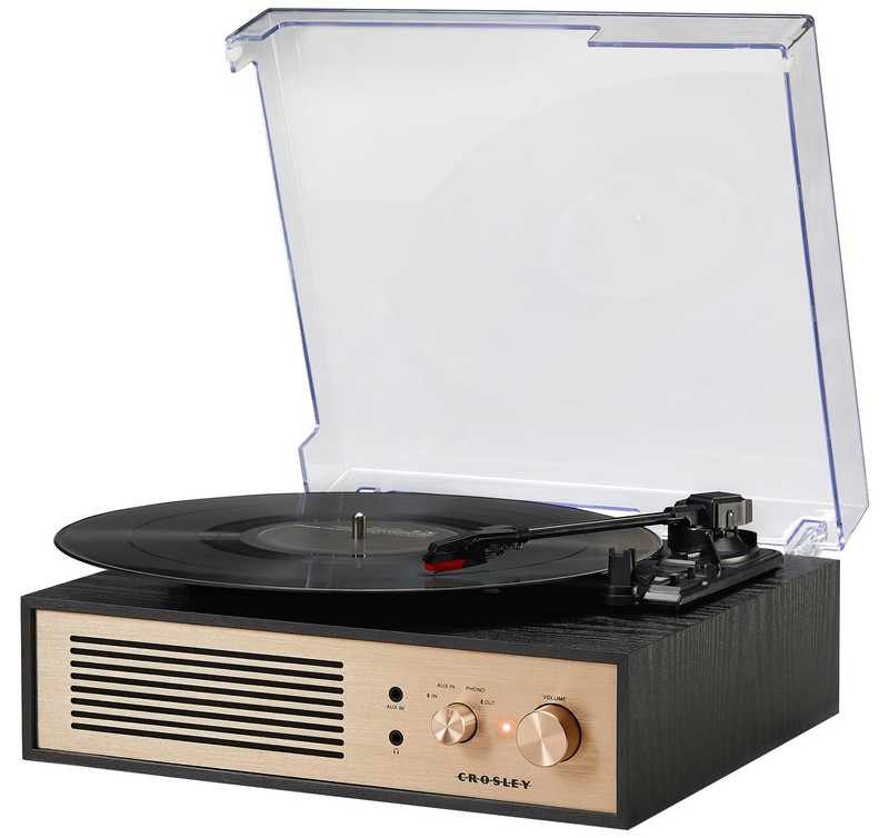 Crosley Cr6045A-Bk Miles 3-Speed Bluetooth In/Out Record Player Turntable gallery